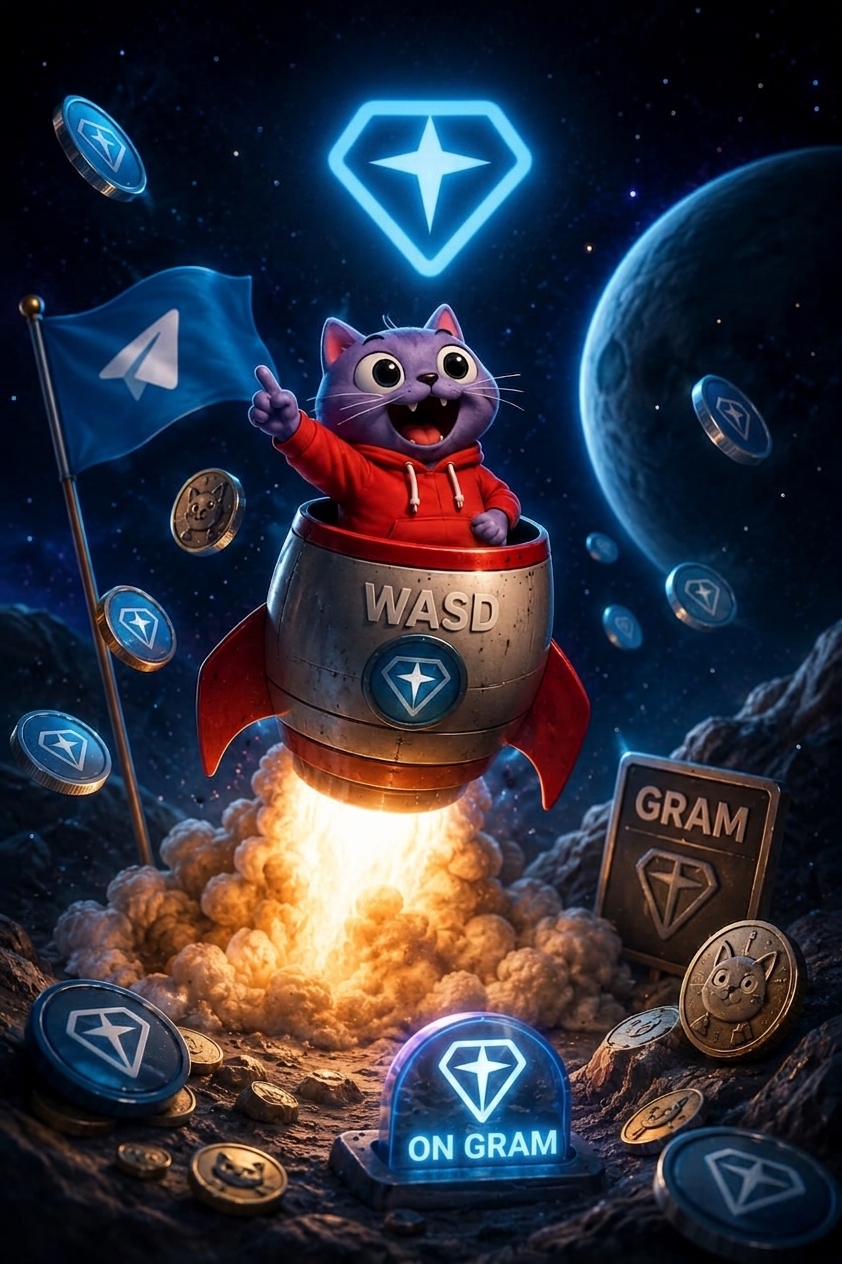 WASD CAT launching through TON space