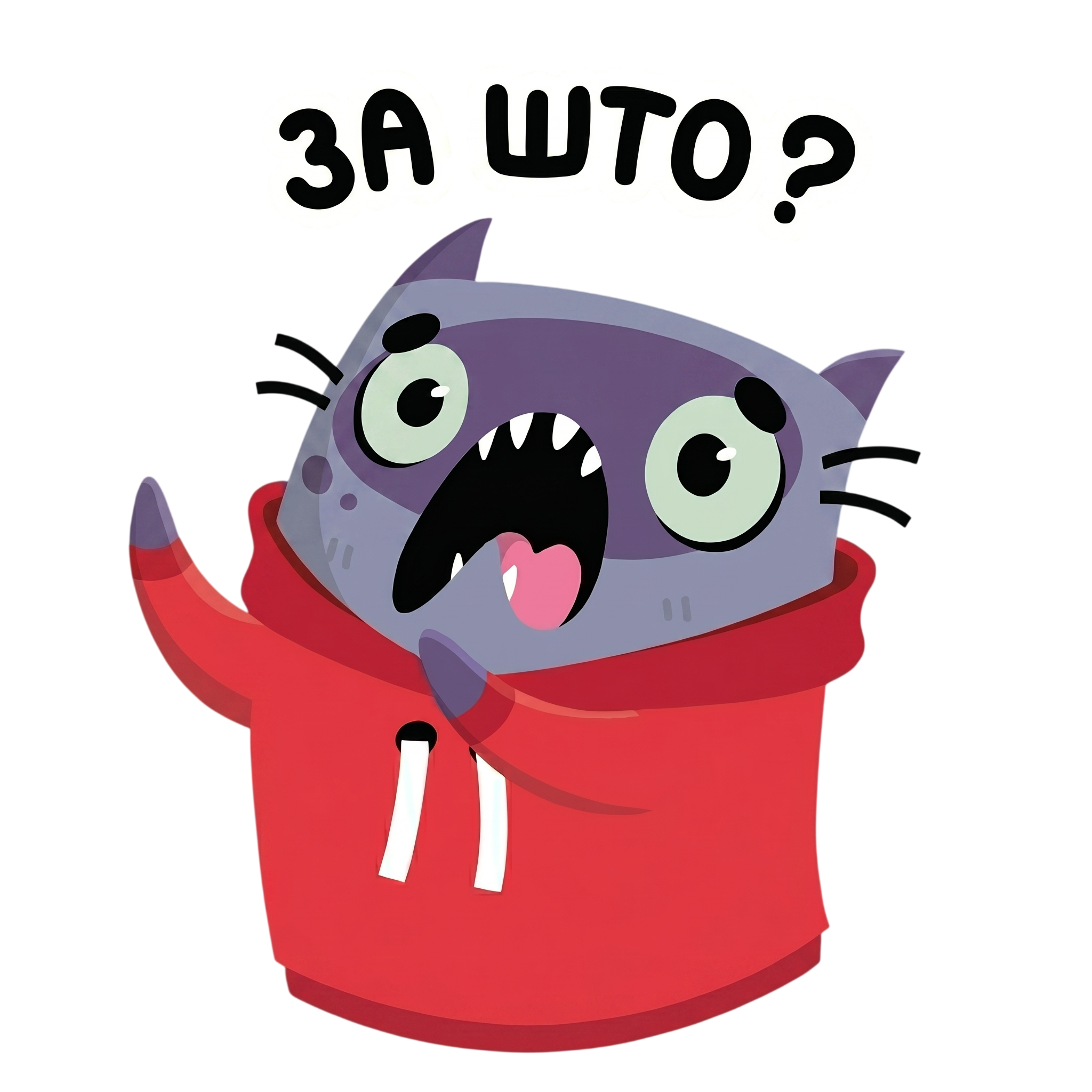 WASD CAT screaming with fire behind it